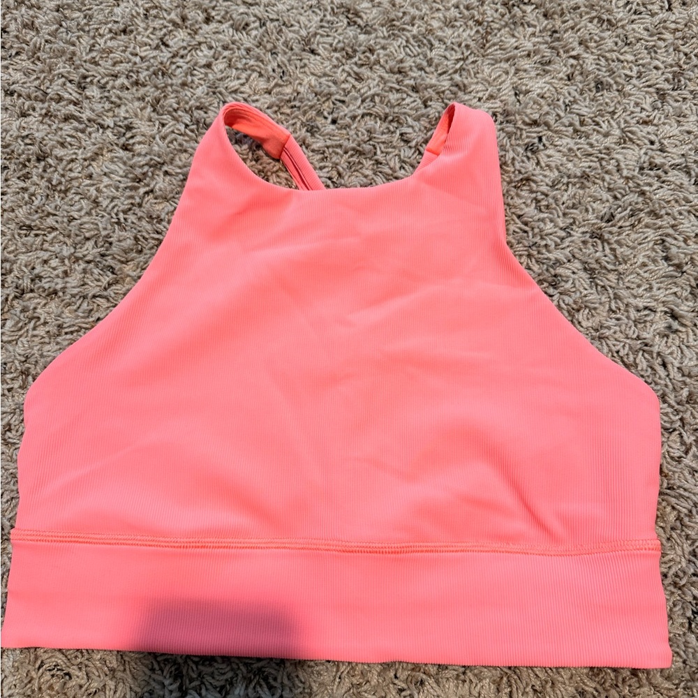 Lululemon Coral High Neck Sports Bra